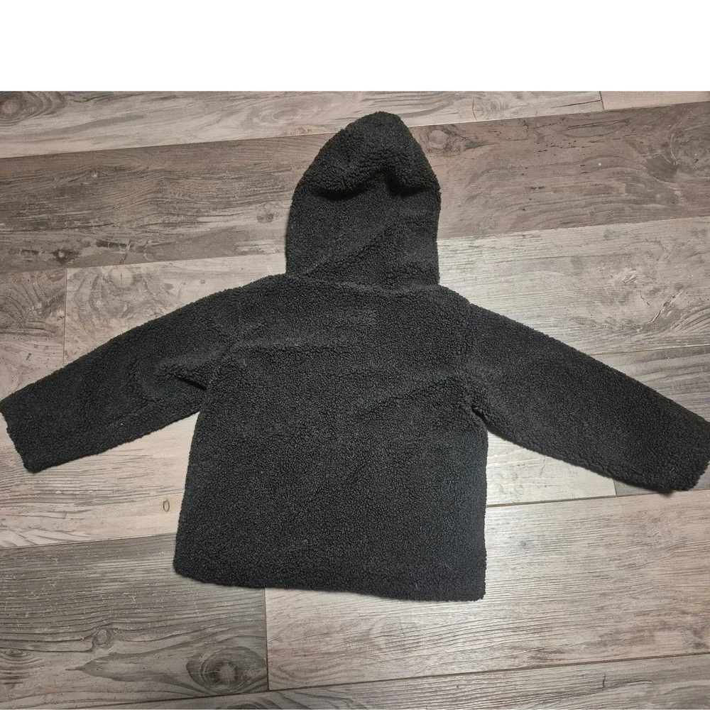 JCPenney x Haribo Black Gummy Bear Ears Hooded Sherpa Jacket Toddler Size 4